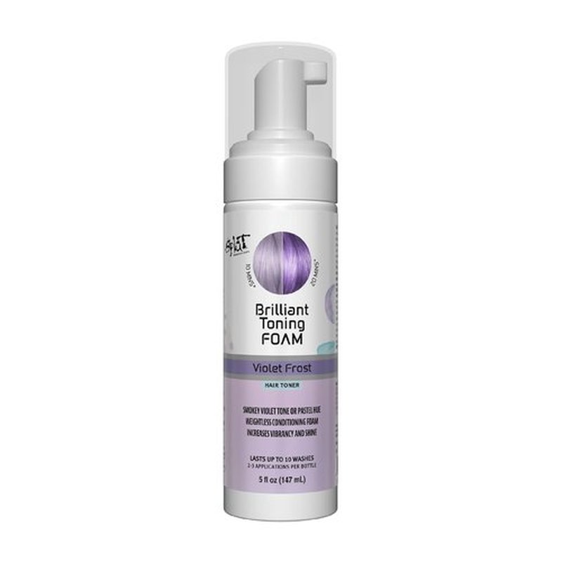 Splat Brilliant Toning Foam - Violet Frost Hair Toner | Lasts Up to 10 Washes, 5 oz, Vegan & Cruelty-Free