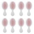 Bridesmaid Proposal Gifts 8pcs Mini Travel Brush bachelorette party accessories Cute hair Brush for Wedding Party Favors for Wedding Party Favors (White, 8pcs)