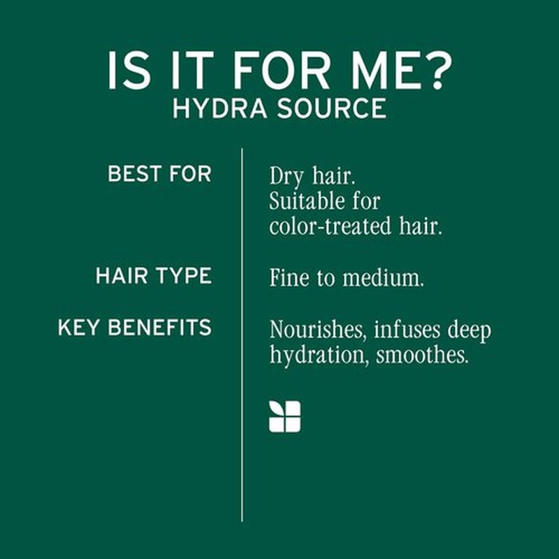 Biolage Hydra Source Shampoo - Moisturizes & Adds Shine for Dry Hair | Infused with Aloe Vera & Hyaluronic Acid