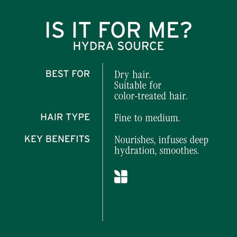 Biolage Hydra Source Shampoo Refill - For Dry Hair, Gently Cleanses, Restores Moisture Balance, Adds Shine & Softness, Infused with Micro-Filtered Aloe Vera & Fermented Hyaluronic Acid, Vegan