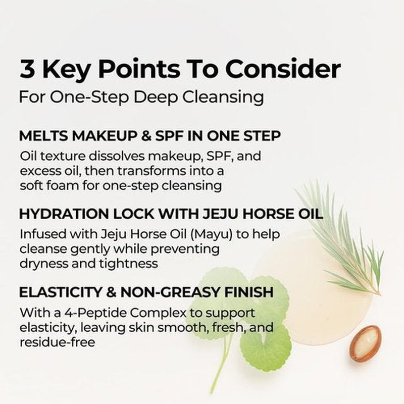 Jaminkyung 1-Step Cleansing Oil-to-Foam, Cleanser for Face, Makeup Blackhead Remover, Pore Minimizing, Korean Skin Care 6.76 fl oz