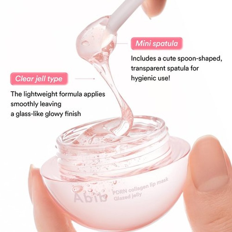 Abib PDRN Collagen Lip Mask Glazed Jelly 0.38 fl oz | Korean Lip Butter Balm Overnight Sleeping Mask Hydrating Care Moisturizer Treatment for Flakey, Dry Lips