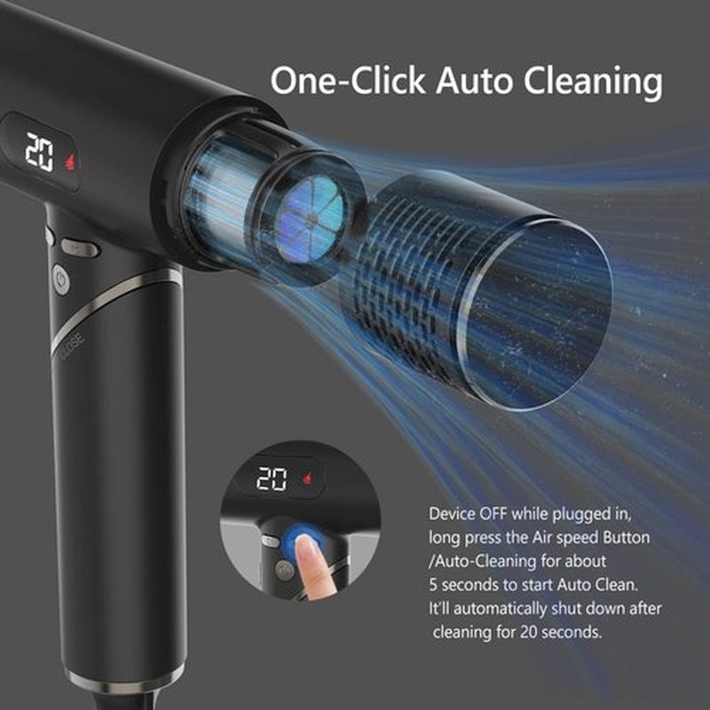 LENA Travel Hair Dryer - Powerful Ionic Foldable Hairdryer | Lightweight, Fast Drying & LED Display