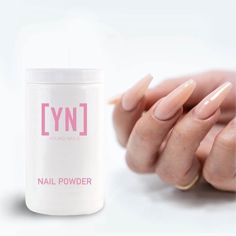 Young Nails Acrylic Core Powder - Professional Self-Leveling Nail Powder in Clear, Nude, Pink & White | 660g