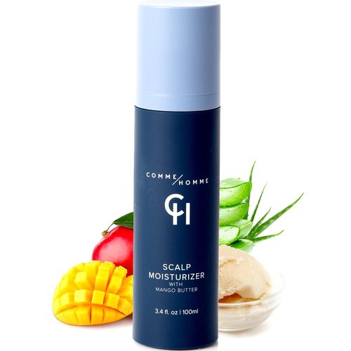 Comme Homme Soothing Scalp Moisturizer for Bald Men | Hydrates, Softens & Slows Regrowth with Aloe, Mango Butter & Capislow | Anti-Itch, Non-Greasy Daily Scalp Care for Bald Heads | 3.4 fl oz/100 ml