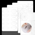3 pcs Thicken Silicone Lip Blushing Practice Skin Lip Tattoo Fake Skin Perfect for Permanent Makeup Lips (White Skin +Silver Printing)