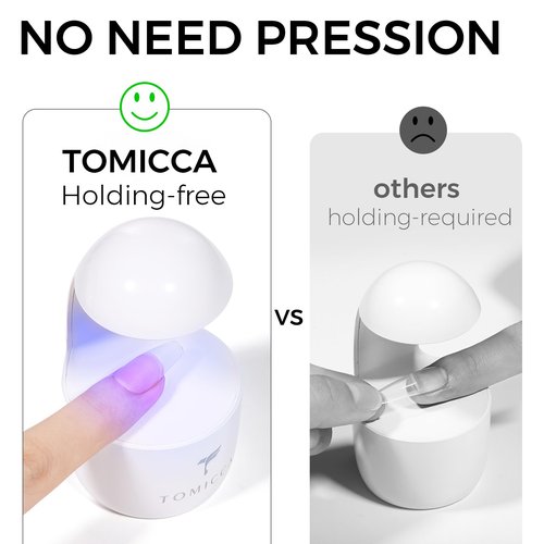 TOMICCA 4 in 1 Nail Glue for Press Ons 30g Gel Nail Glue Strong for Acrylic Nails Lamp Curing Needed UV