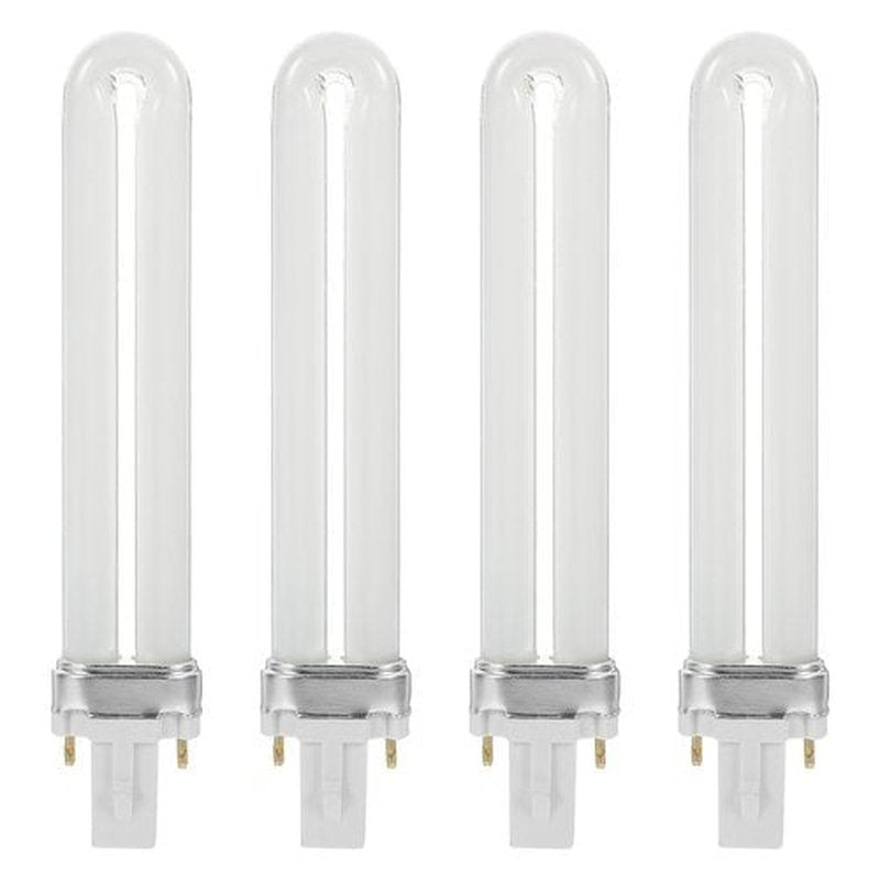 Lurrose 4pcs Nail Dryer Lamp Bulbs Replacement 9W UV 365nm Tube for Nail Art Dryer UV Lamp Light