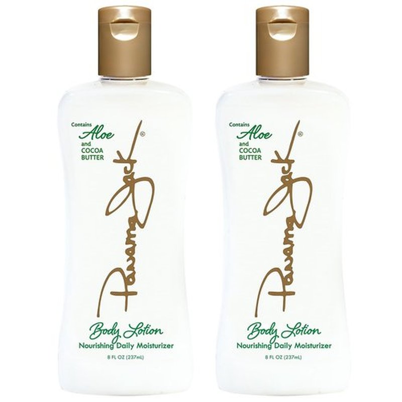 Panama Jack Aloe Moisturizer Lotion - After Sun Daily Skincare, Contains Aloe, Cocoa Butter, Olive Oils with Vitamin E, 8 FL OZ (Pack of 2)