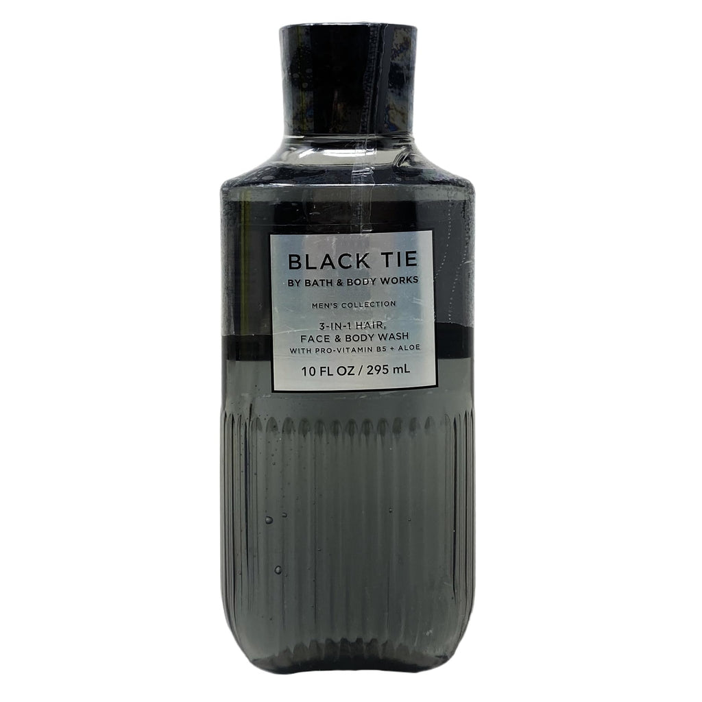 Bath & Body Works Men's Collection Black Tie Body Cream and Body Wash Duo Set With a Clay Baby Bar Soap