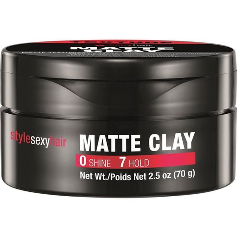 SexyHair Style Matte Clay - Texturizing Clay for Definition and Control | Easy Wash Out