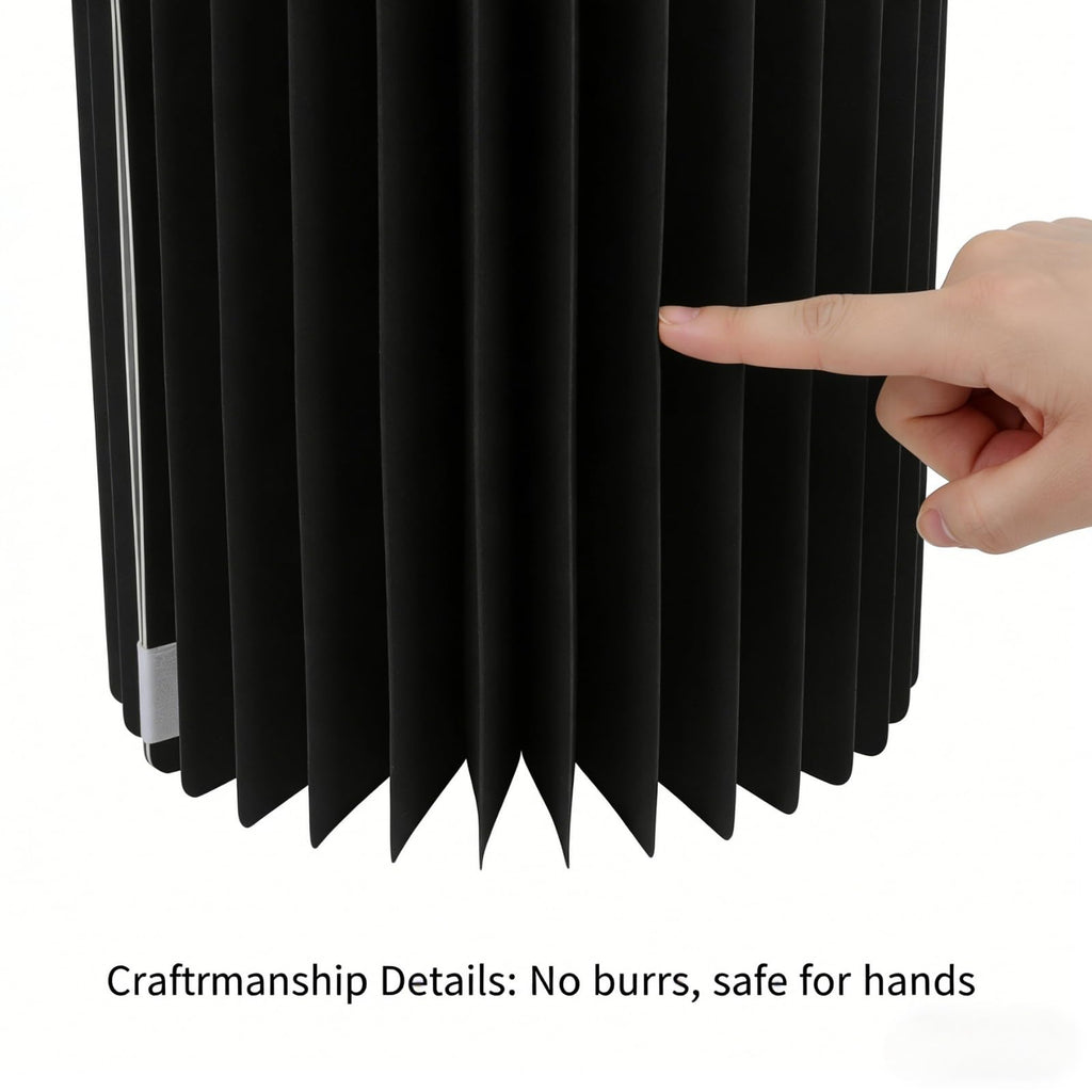 Cylinder Stands for Party, Shape&Use 3PCS Round Black Pedestal Display Stands, Foldable Cardboard Columns for Wedding, Birthday, Anniversary Decor, 15.7in Dia. (15.7/23.6/31.5in H) with Storage Bag