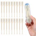 KFHENSOMR 30Pcs Manual Nose Hair Trimmer - Double Sided Nose Hairs Cleaner Rotating Nasal Hair Razor Cutter with Storage Box for Women and Men Portable Nostril Remover Tools