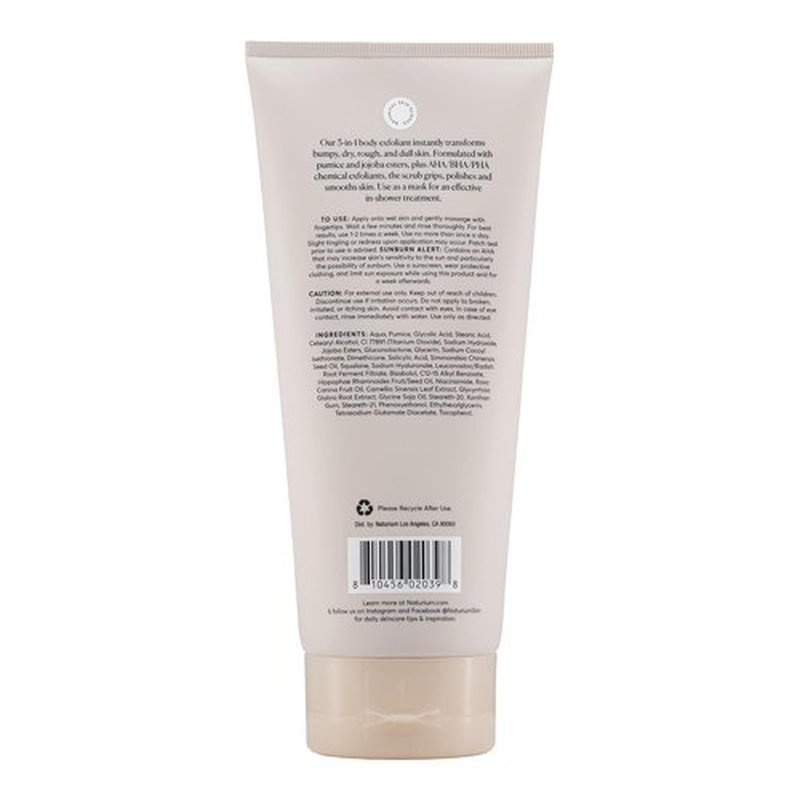 Naturium KP Body Scrub - Exfoliating Bump Eraser & Mask for Keratosis Pilaris, 8 oz