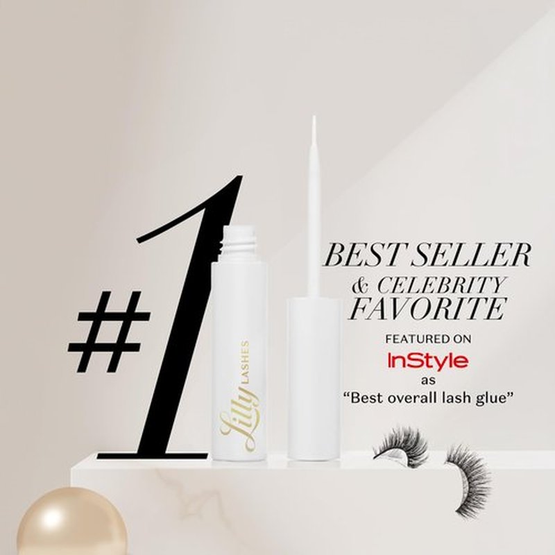 Lilly Lashes Mykonos Lite in Faux Mink, Strip Lashes, Natural Lashes, Reusable False Lashes Natural Look, Lash Strips with Luxury Silk Like Fibers, No Lash Glue Included