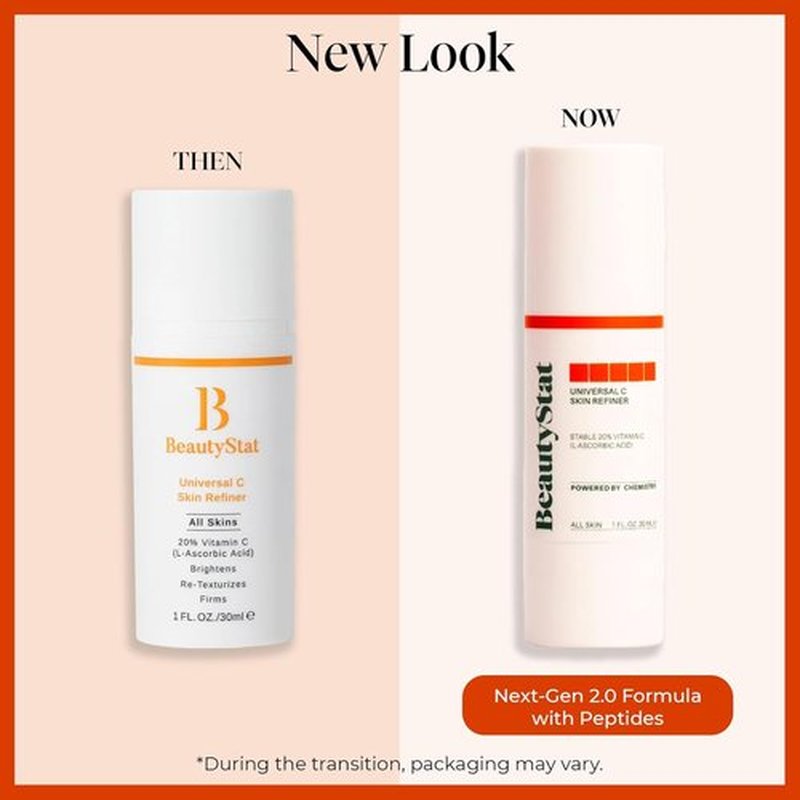BeautyStat Universal C Skin Refiner - 20% Pure Vitamin C Serum for Radiant Skin | 30ml / 1.0 oz