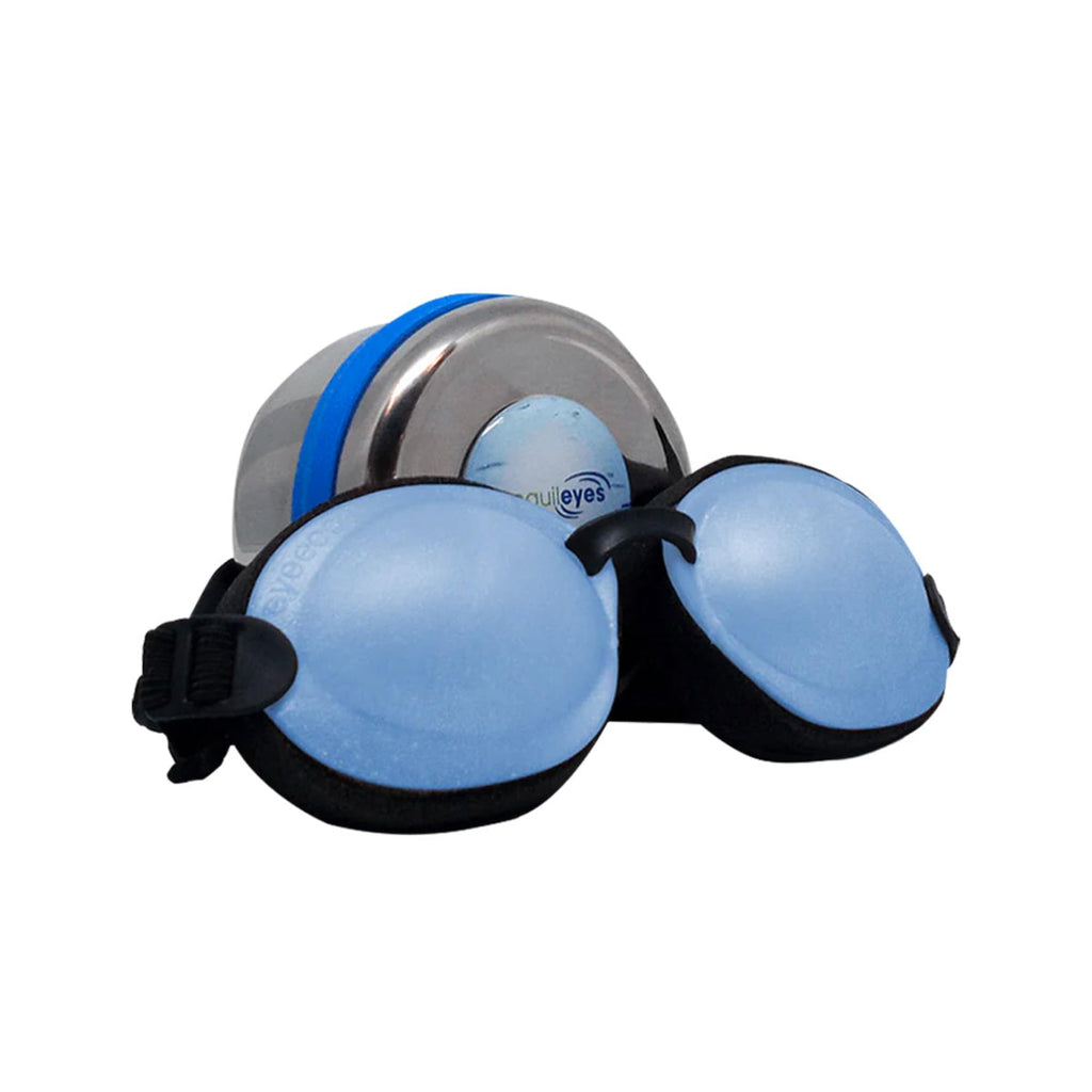 Eye Eco Tranquileyes Mini Sleep Eye Mask - Soothes Irritated Eyes and Shields from Light - Soft Eye Mask with Adjustable Straps for Rest and Sleep - Blue, Not One-Size-Fits-All
