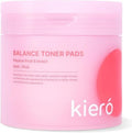 Kiero Balance Toner Pads - Hydrating Exfoliating Facial Toner with AHA & PHA - 60 Vegan Cotton Rounds (6.26 fl oz)