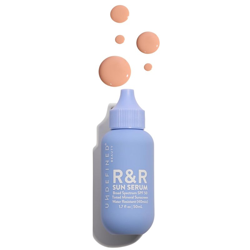 Undefined R&R Sun Serum SPF 50 PA++++ | Mineral Sunscreen with Niacinamide & Blue Light Defense - Light Tint