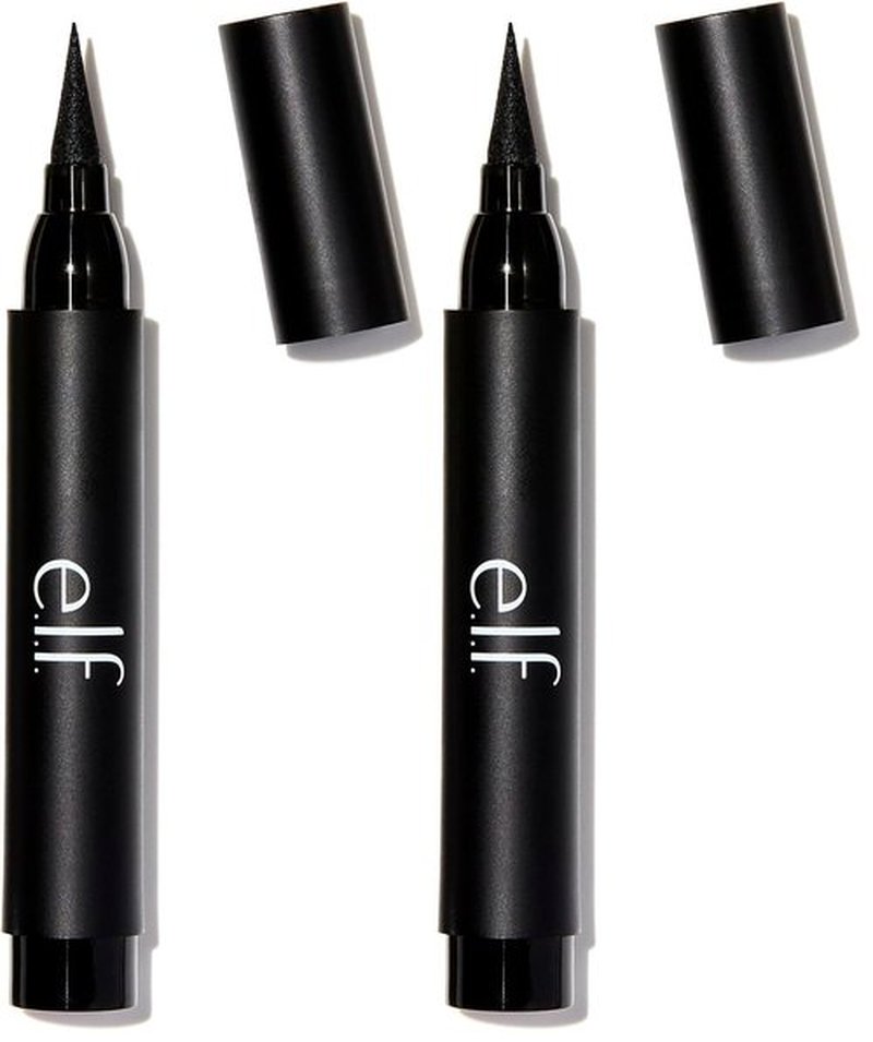 e.l.f. Cosmetics Studio Intense Ink Eyeliner in Blackest Black, 2.5 Gram,pencil (Pack of 2)