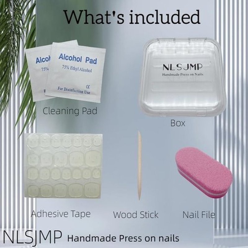 NLSJMP 3D Handmade Long Stiletto Press on Nails Almond Acrylic Fake Nails Kit,Reusable False nails,Rhinestone Luxury glitter Design Nail Art Kit,Include Toolkit,10Pcs,Size M,#986