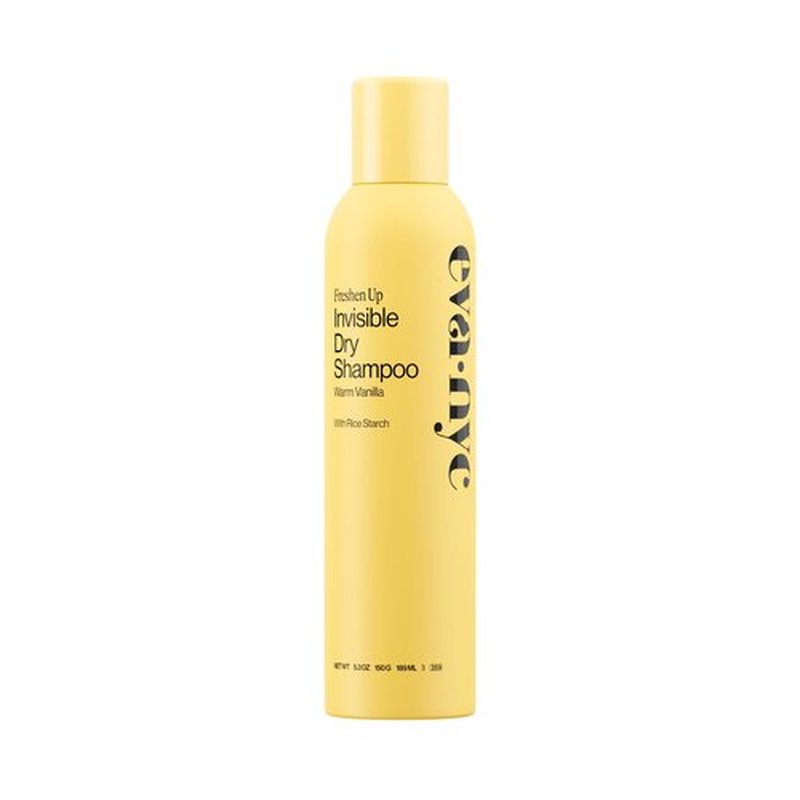 Eva NYC Invisible Dry Shampoo Spray - Oil-Absorbing, Removes Odor & No White Cast - Freshen Up Dry Shampoo For Women - For Light, Dark + Oily Hair - Warm Vanilla Scent - 5.3 oz