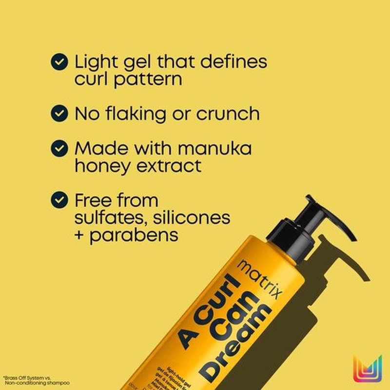 MATRIX A Curl Can Dream Gel - Light Hold for Curly, Coily & Wavy Hair | Frizz Control & Curl Definition, 2-Pack