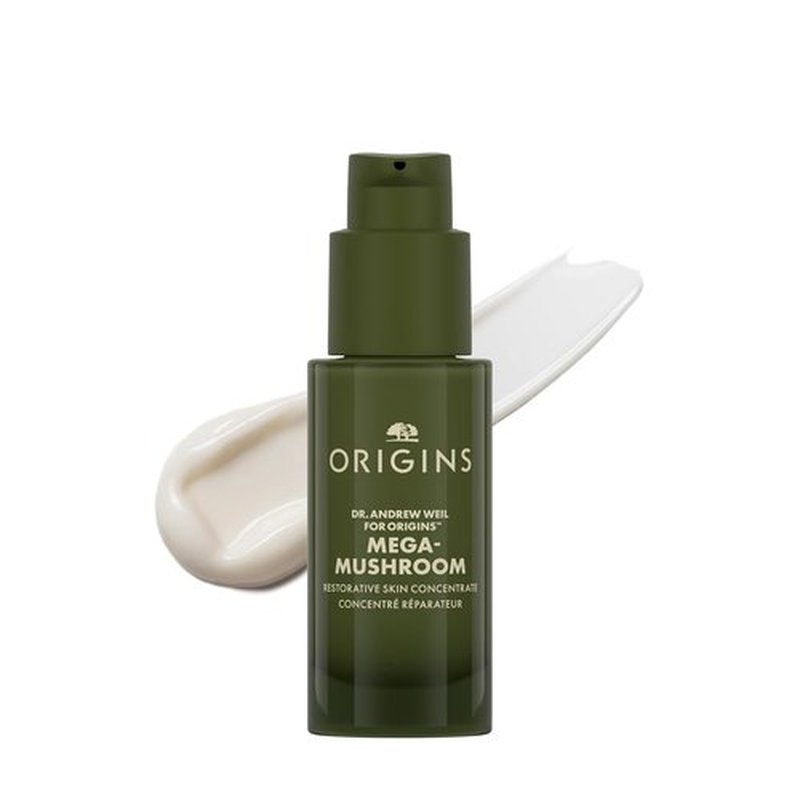 Origins Mega-Mushroom Serum - Restorative Concentrate for Redness Reduction & Skin Barrier Strength | 1 Fl Oz