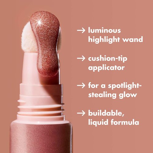 e.l.f. Halo Glow Highlight Wand - Liquid Highlighter for Luminous Skin | Buildable, Vegan, Liquid Gold