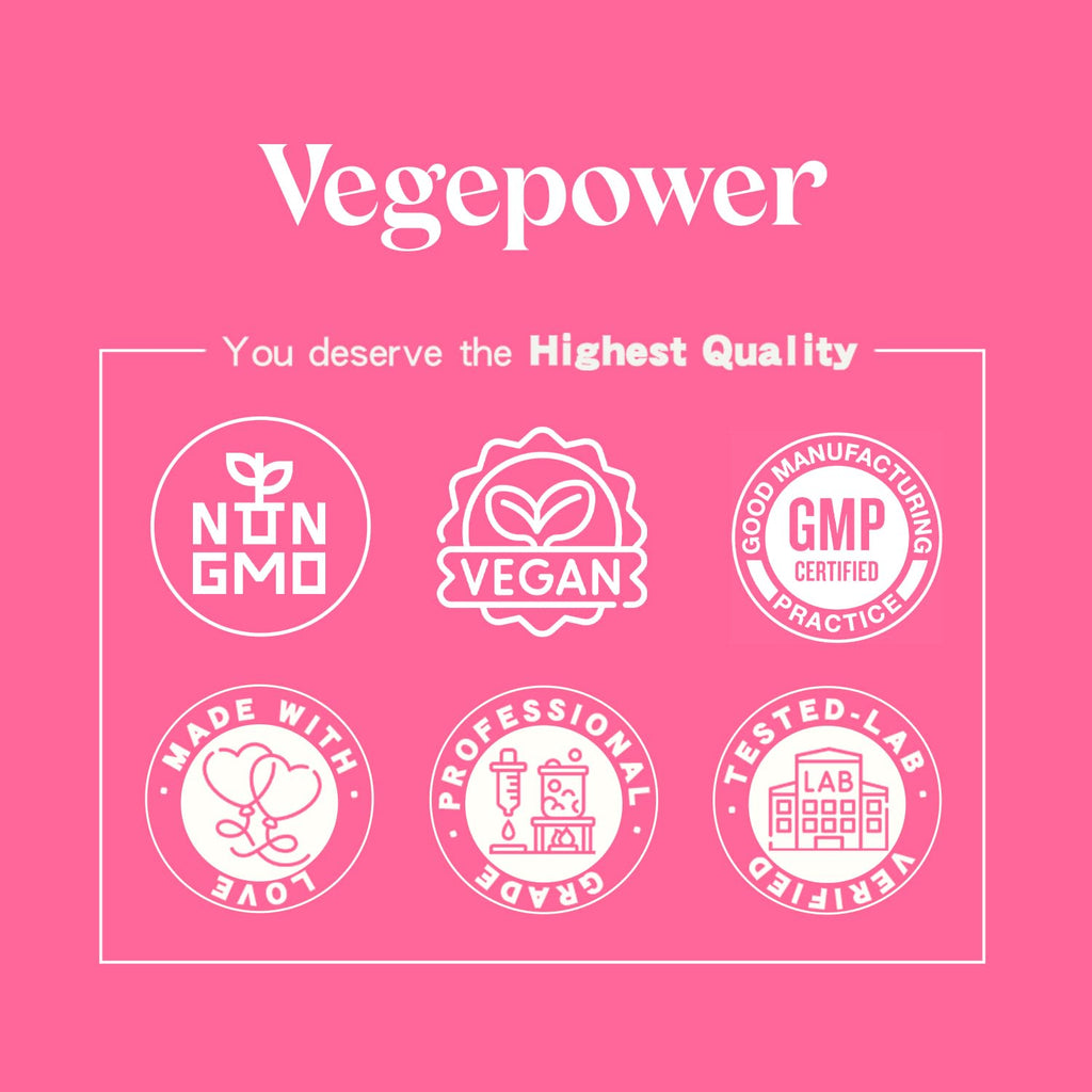 VEGEPOWER Biotin Gummies for Hair Growth 10000mcg - Vegan Biotin Vitamins Supports Healthy Hair, Skin and Nails, Hair Vitamin Gummy for Women & Men - Non-GMO, Chewable Supplement