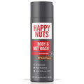 HAPPY NUTS Big Wood Body and Nut Wash - Moisturizing Men's Shower Gel, Natural Bodywash with Deep Cleanse for Sensitive Skin - Men's Body Soap (8.5 Fl Oz (Pack of 1), Big Wood)
