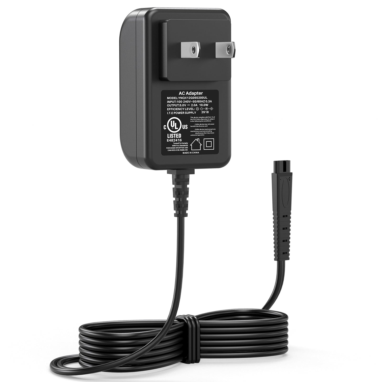 Power Cord for Freebird Electric Head & Body Hair Shaver Mens Razor 5V UL