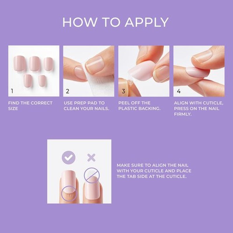 KISS imPRESS Press-On Nails - No Glue, 'Sandbox' Pink, Short Squoval Shape, 30 Nails Included