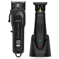 Supreme Trimmer Pro Clipper All Metal w/Taper Blade | 300 Min Run Time Professional Hair Clipper Set, Cordless Beard Trimmer | STC5030 Black