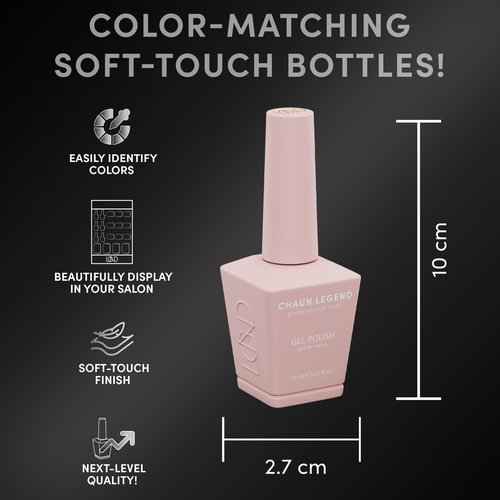 Chaun Legend UV Gel Nail Polish, 0.5 Ounce Long Lasting Salon Quality, Bubble Free Professional Manicures, Quick Dry, High Shine, Caution Tape LG5057 (neon yellow)
