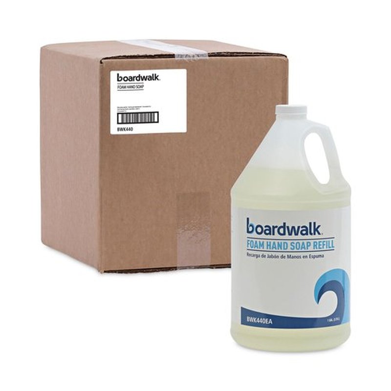 Boardwalk Foaming Hand Soap, Herbal Mint Scent, 1 gal Bottle