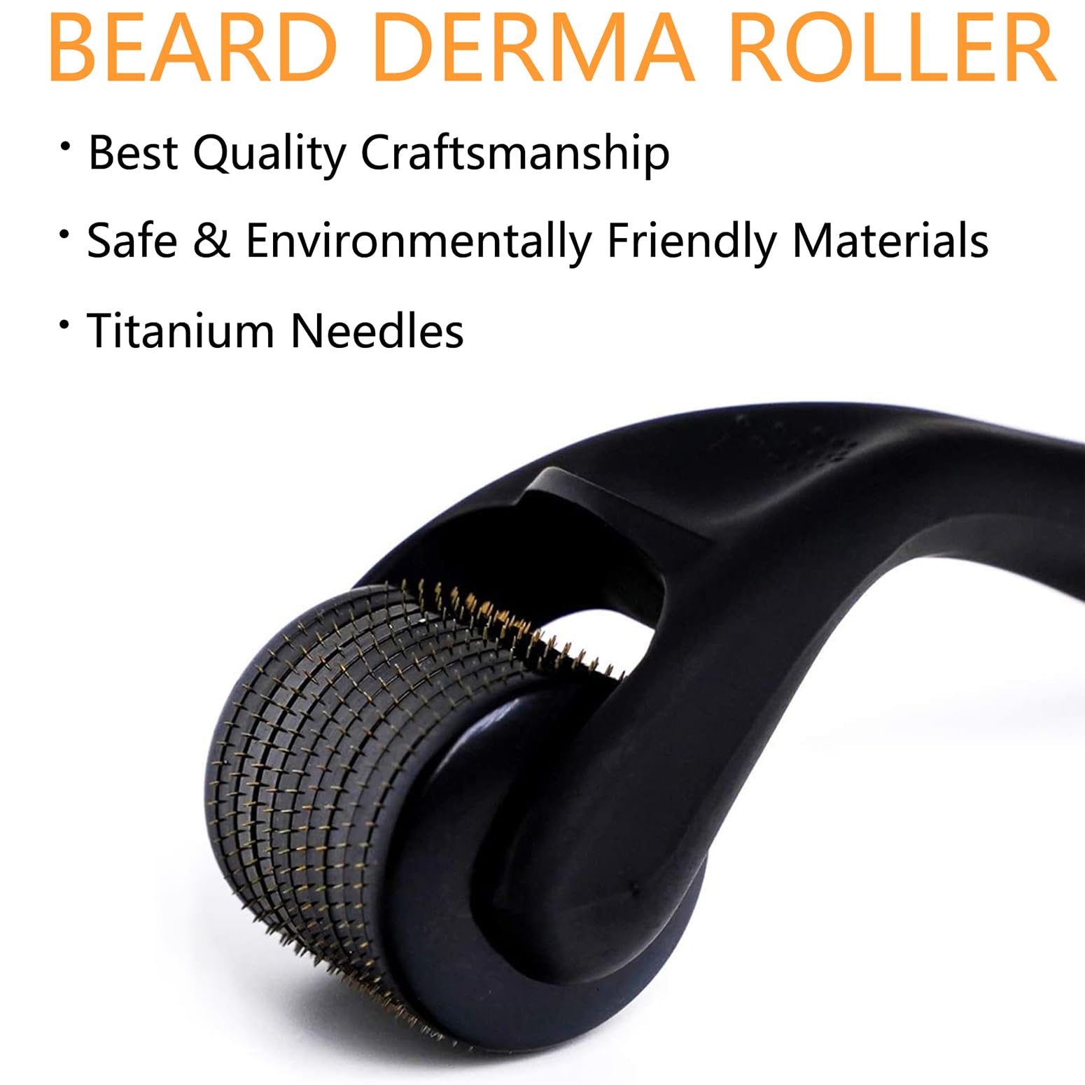 Angel Kiss Microneedling Derma Roller for Face, Body and Beard - 0.25mm Micro Needle Roller
