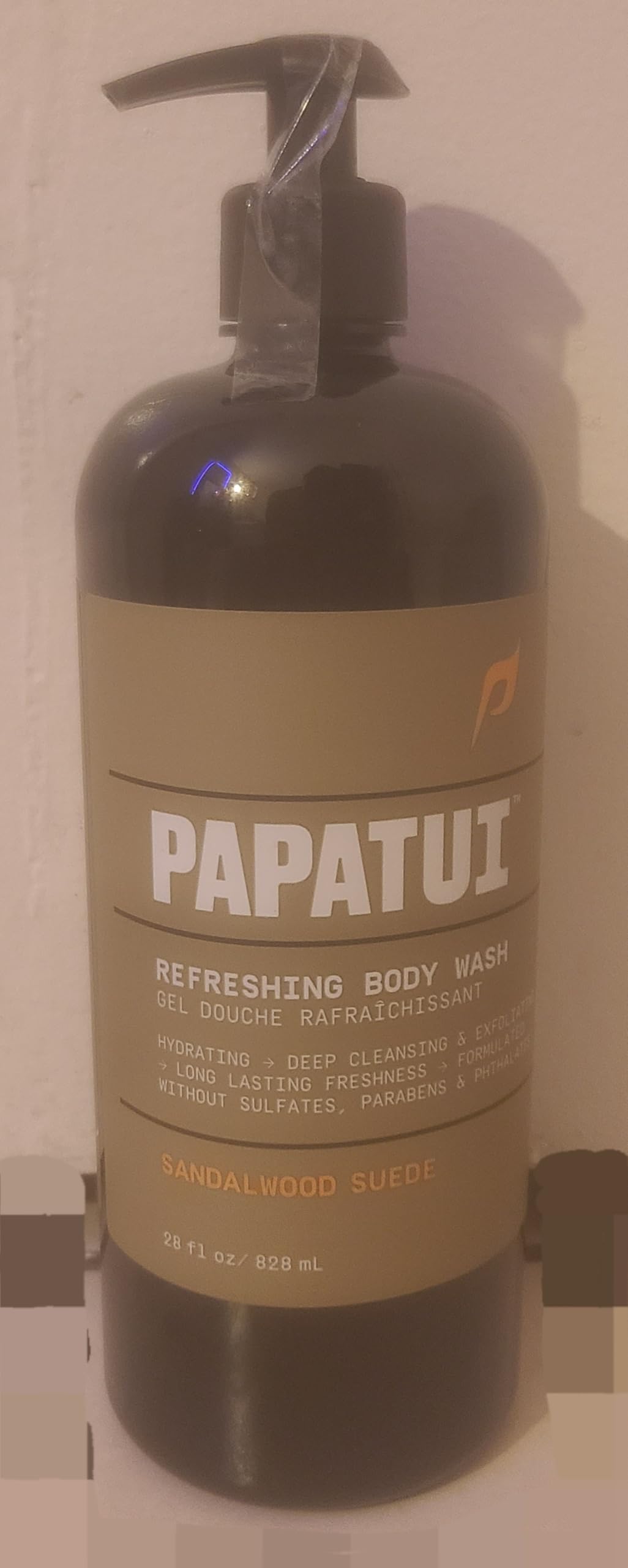 Papatui sandalwood suede refreshing body wash (28 FL Oz)