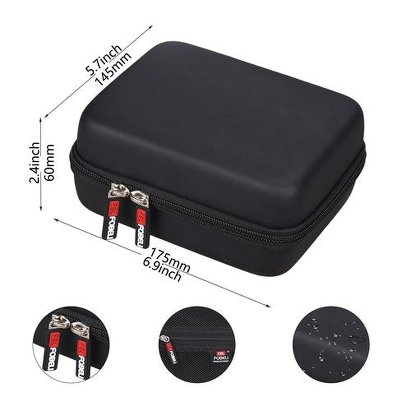 FBLFOBELI EVA Hard Storage Case for Ufree/for Brightup FK-8788T/ for Wahl 9916-817V Electric Razor Foil Shavers for Men, Hair Beard Trimmer Grooming Shaving Kit Storage Holder (PU Black)