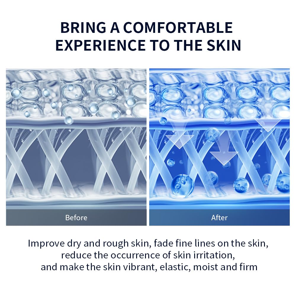 Hyaluronic Acid Serum - Anti-Aging Face Serum Reyouth & Blue Copper Peptide Hyaluronic Acid - Moisturizing, Soothing & Firming for 25+ Fragile Skin