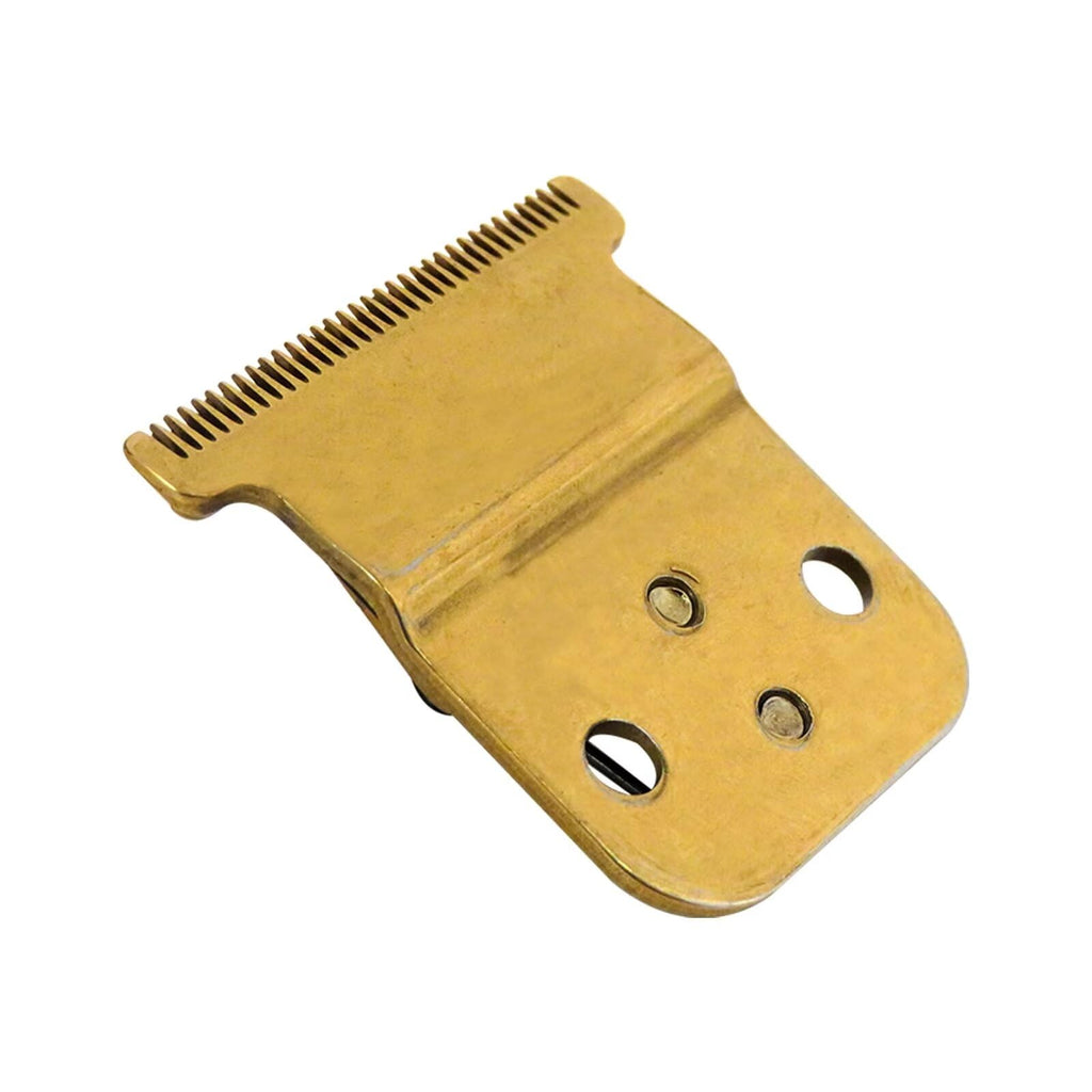 JRSHOME Trimmer Replacement T Blade Set Ceramic Blade Carbon Steel Blade Set for Andis Slimline Pro Li Hair Trimmer D7#32655 D8#32400 (Gold)