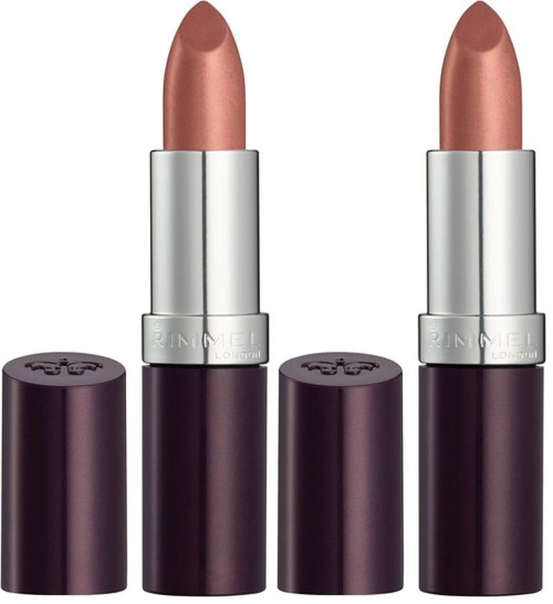 Rimmel Lasting Finish Lipstick - Up to 8 Hours of Intense Lip Color with Color Protect Technology and Exclusive Black Diamond Complex - 014, .14oz (Pack of 2)