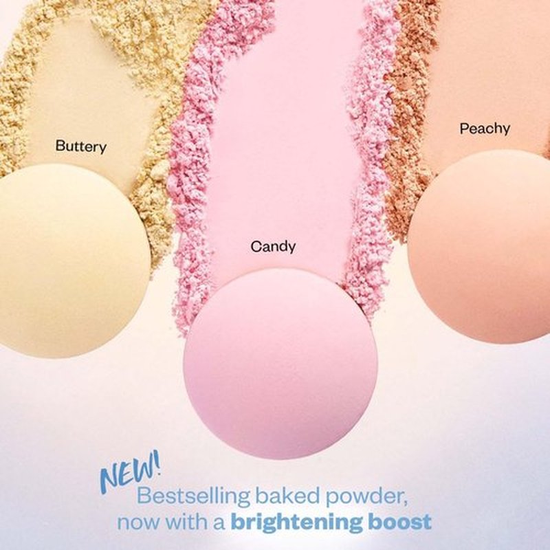 Kosas Cloud Set Brightening Baked Powder - Talc-Free Under Eye Setting Powder for Soft Focus Finish, Peachy