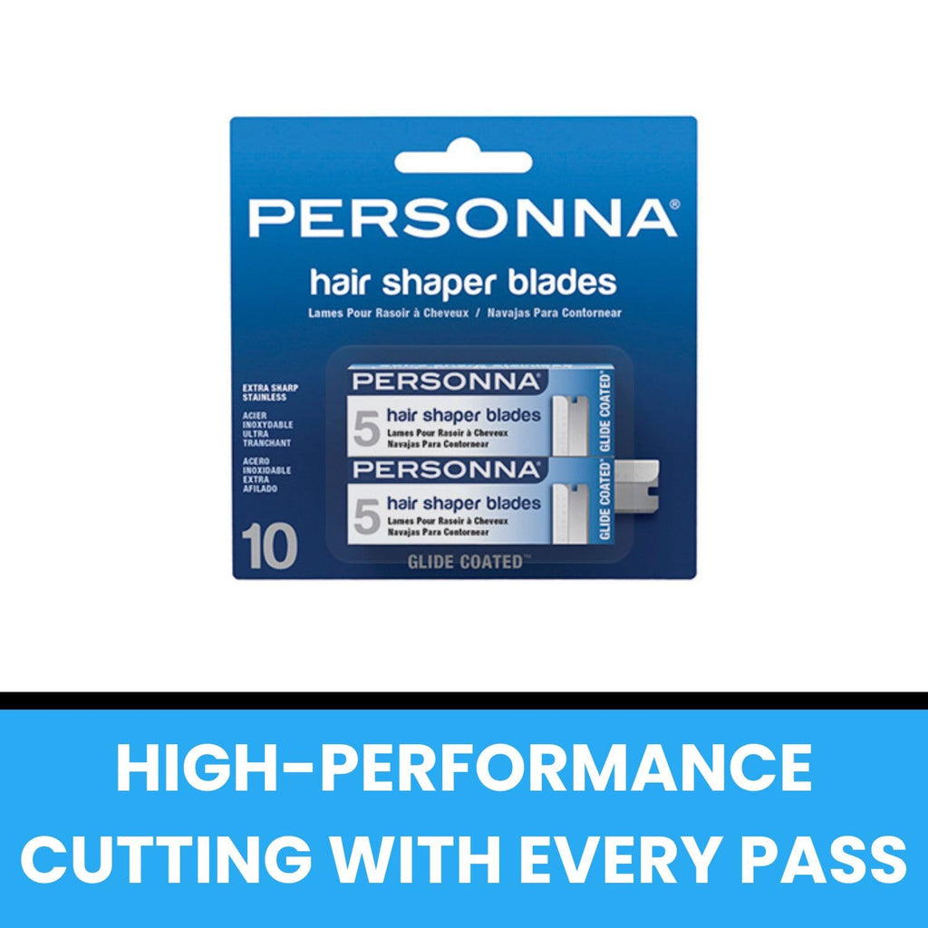 AccuTec Personna Hair Shaper Blade 12 CD/CT - 12 CT/CS - 5-Pack - Stainless Steel Blade, 2.25 Inch Length, 0.625 Inch Width - 60-0226-NUPC
