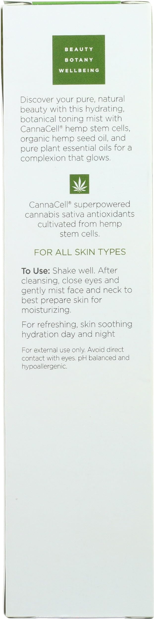 Andalou Naturals CannaCell Hydrating Toner, 6.7 Ounce