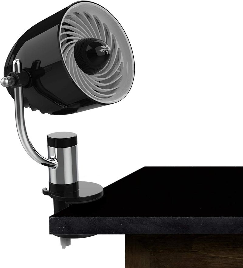 Vornado Pivot Clip Desk Fan - 3-Speed Portable Air Circulator with 360-Degree Adjustability | 9" Tall, Black