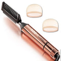 LURA Nano Titanium Hot Comb for Wigs,250-500°F Electric Hot Combs for Black Women Hair,Pressing Combs for Black Hair,Professional Straightening Comb(Rose Gold)