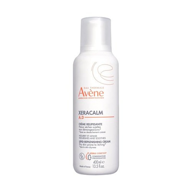 Avène XeraCalm A.D Lipid-Replenishing Cream - Eczema Relief, Fragrance-Free, 13.5 Oz Pump