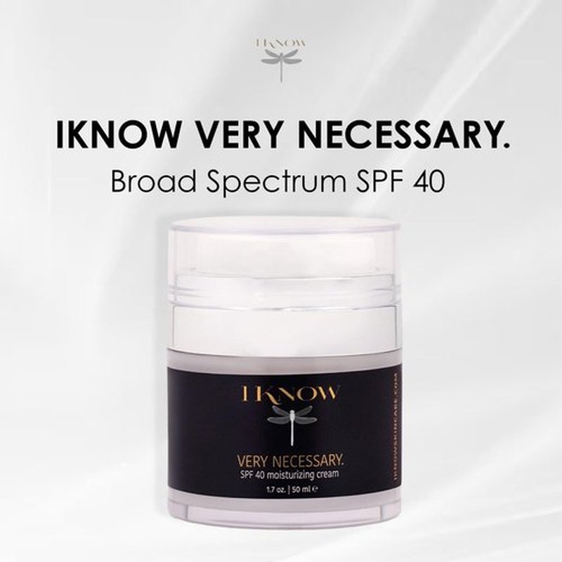 IKNOW Broad Spectrum SPF 40 Sun Protection Cream - Anti-Aging Moisturizer Lotion for UV Defense
