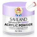 SAVILAND White Acrylic Nail Powder - Ultra-Smooth Blending for Professional Extensions & Carving